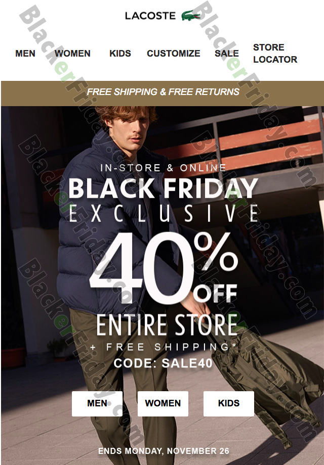 lacoste black friday sale