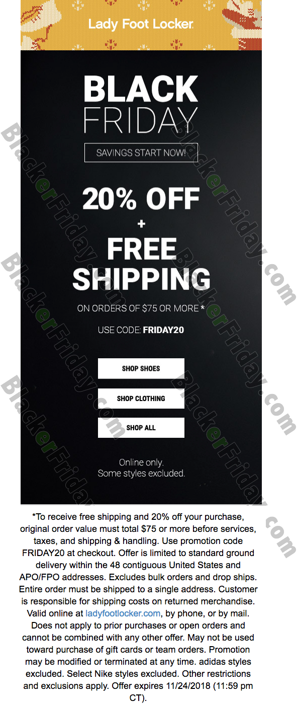 Lady Foot Locker Black Friday 2021 Sale What To Expect Blacker Friday