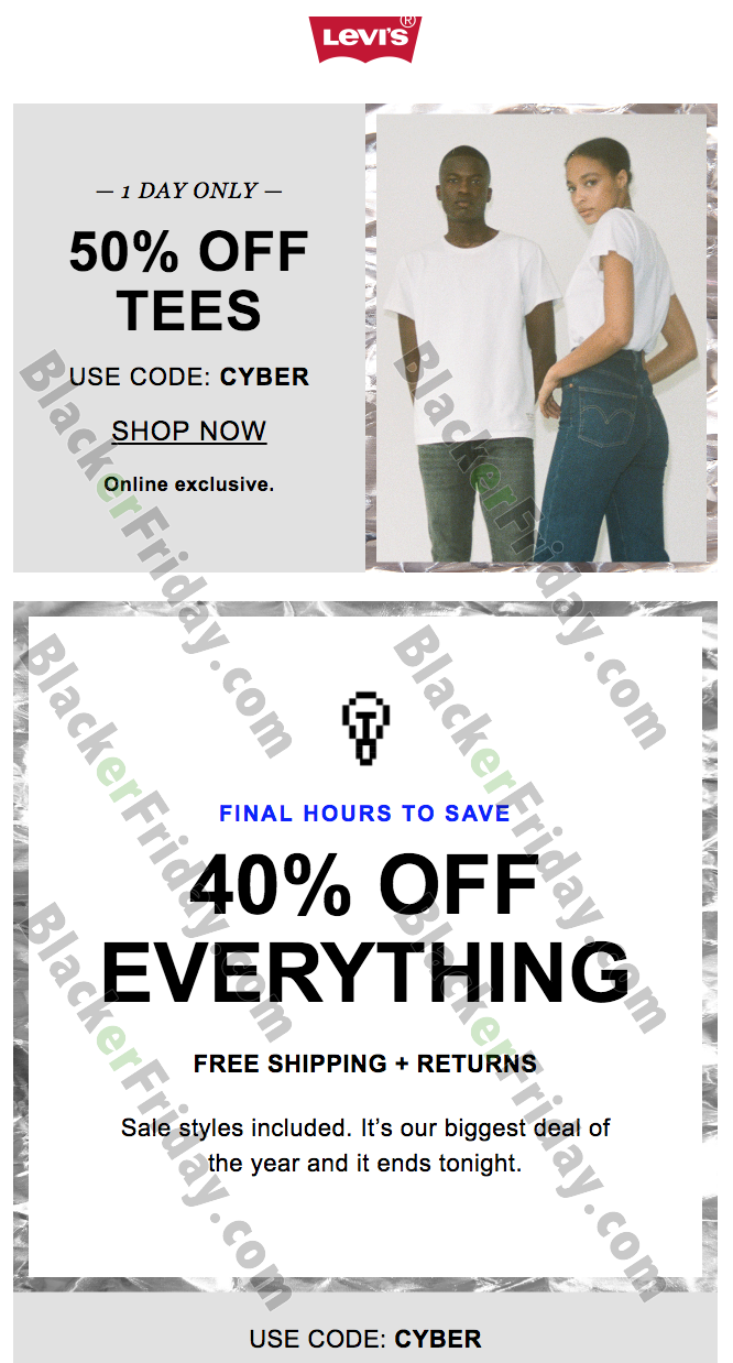 Levi's Cyber Monday 2021 is Now Live! - Blacker Friday