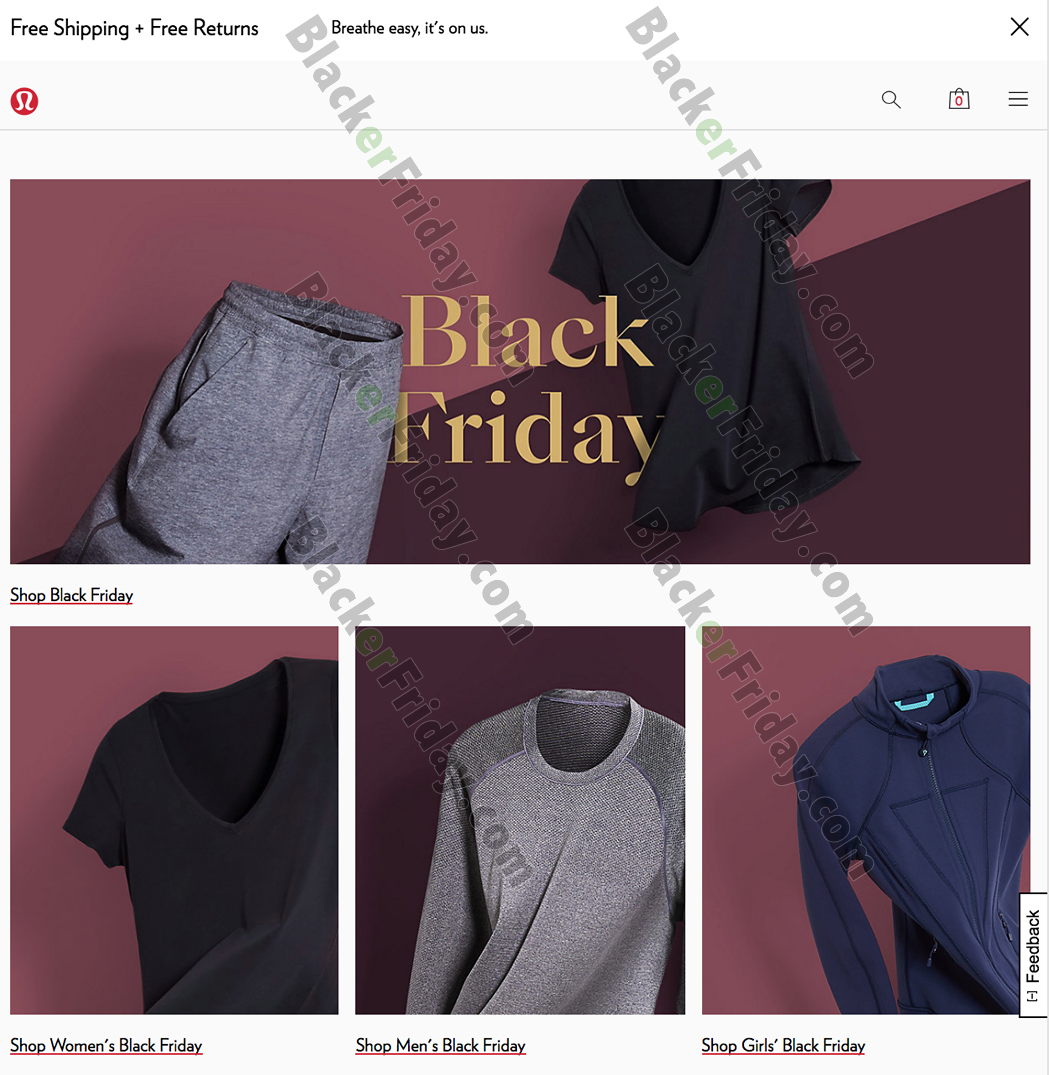 black friday lululemon 2018