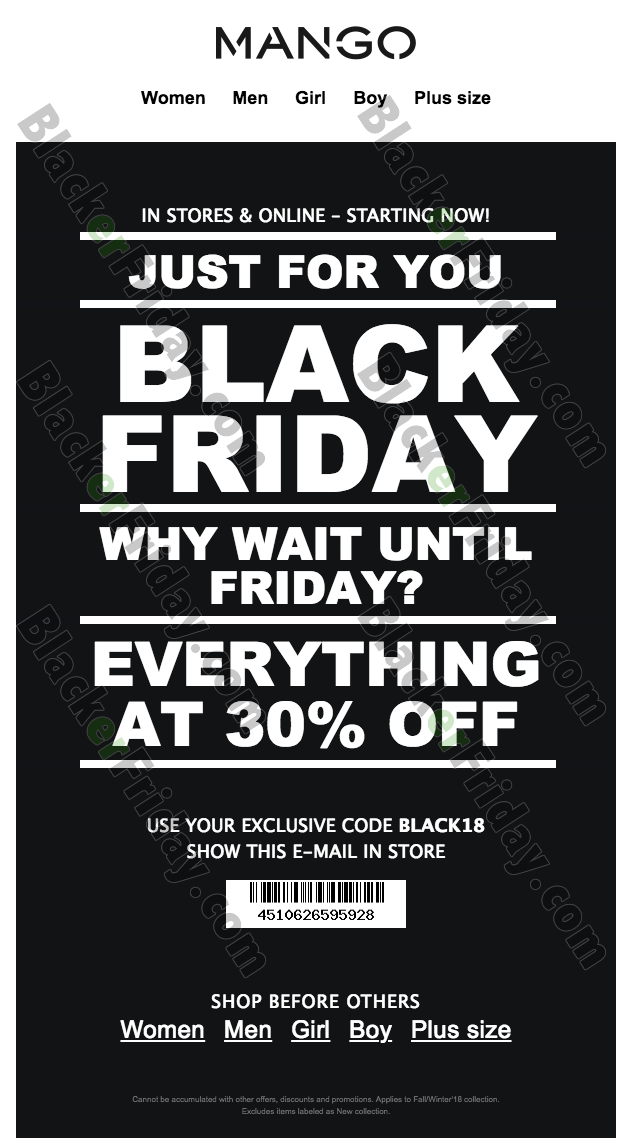 mango black friday