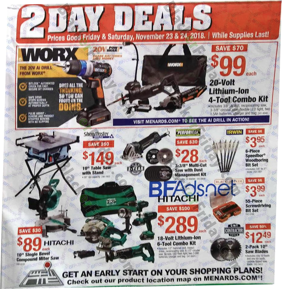 Menards Black Friday 2019 Ad & Sale Details - Blacker Friday