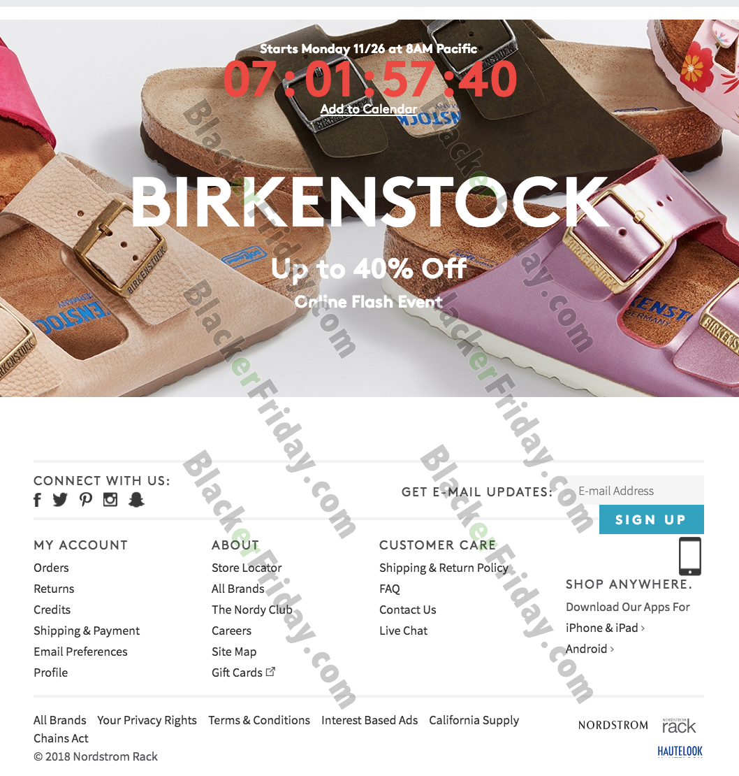 birkenstock cyber monday 2018