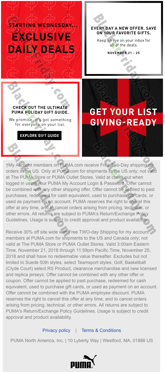 puma coupons november 2018