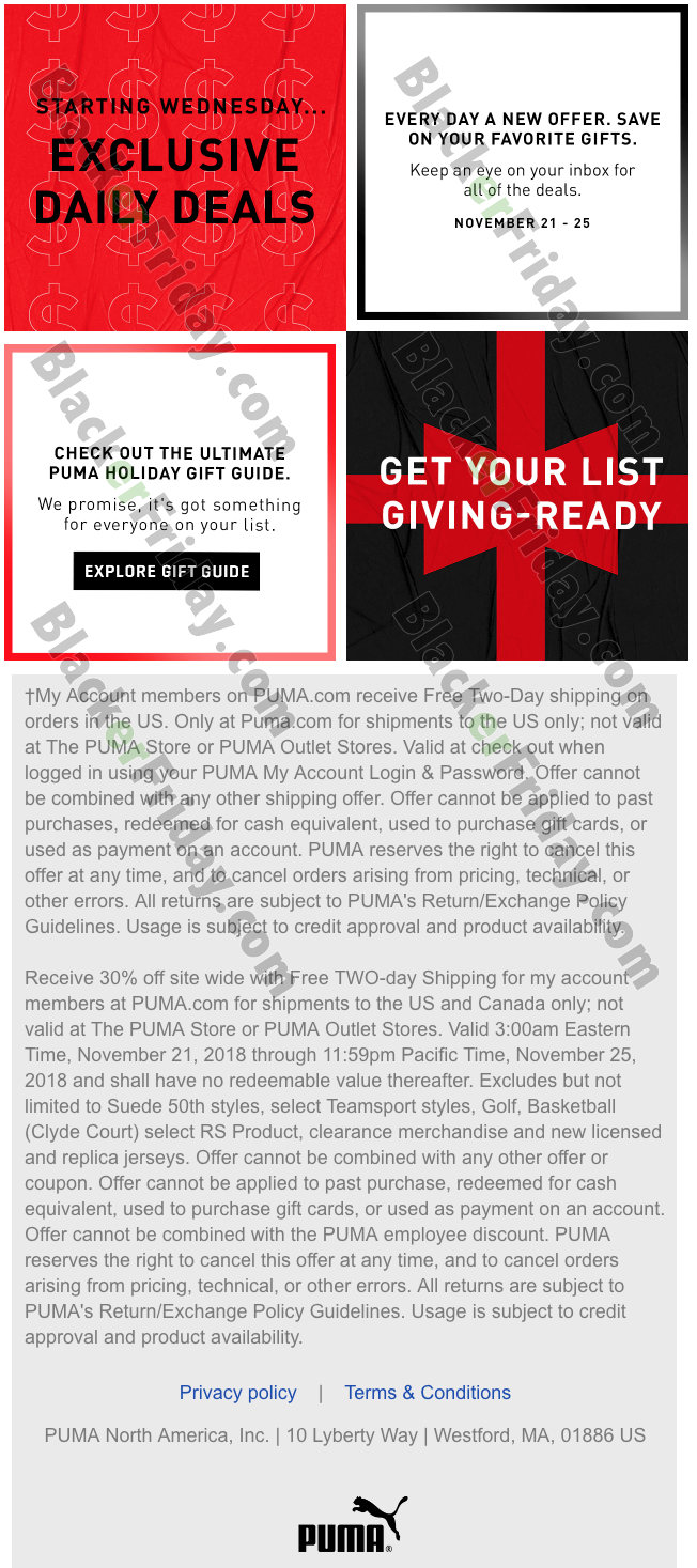 puma outlet black friday