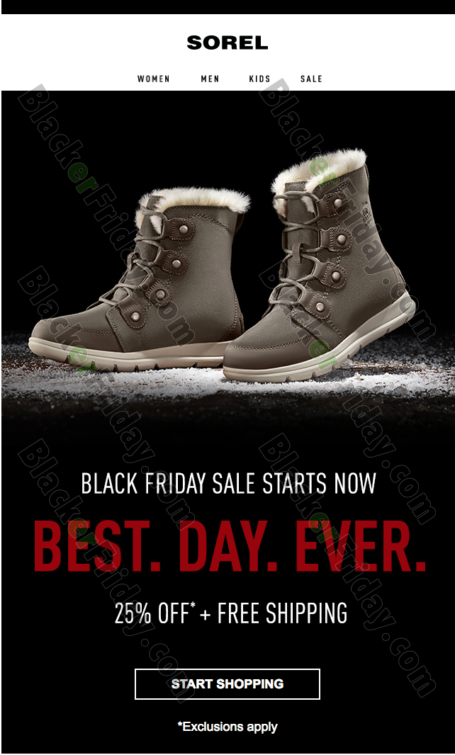 sorel boots cyber monday