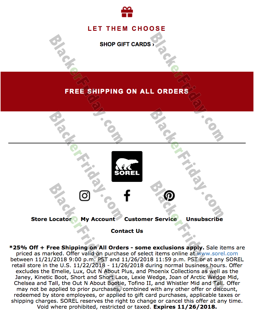 sorel cyber monday deals