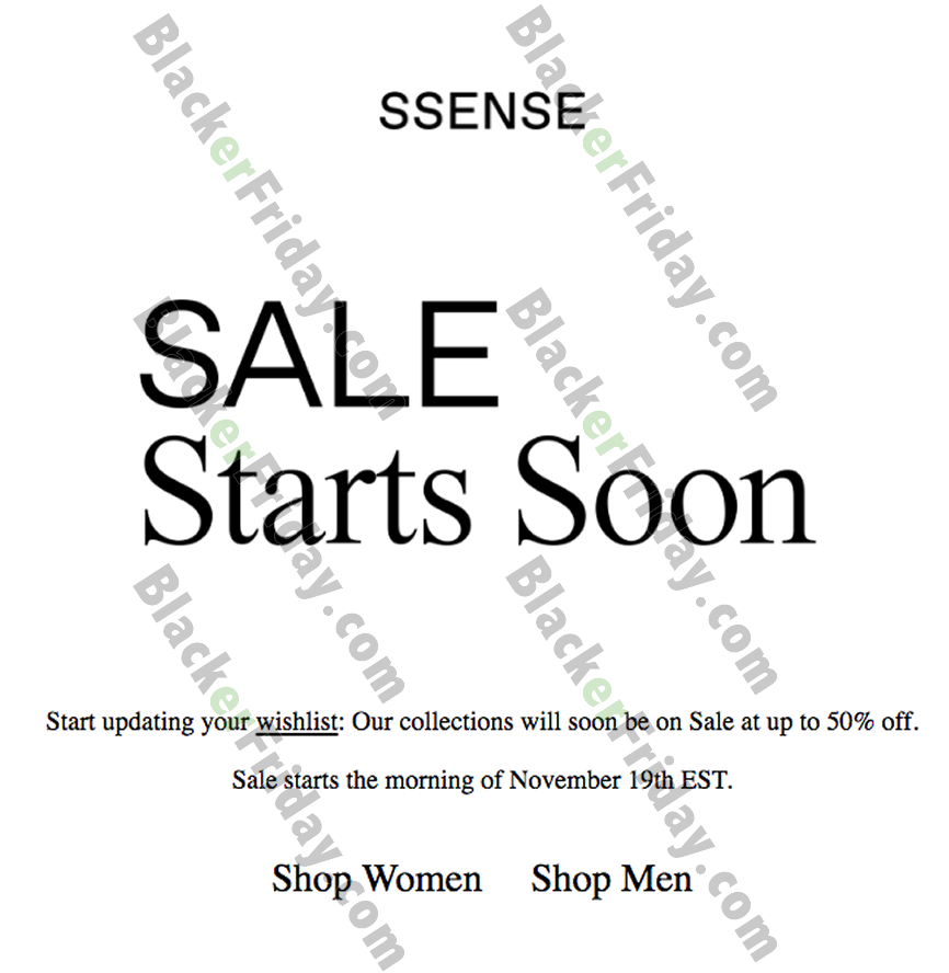 ssense black friday