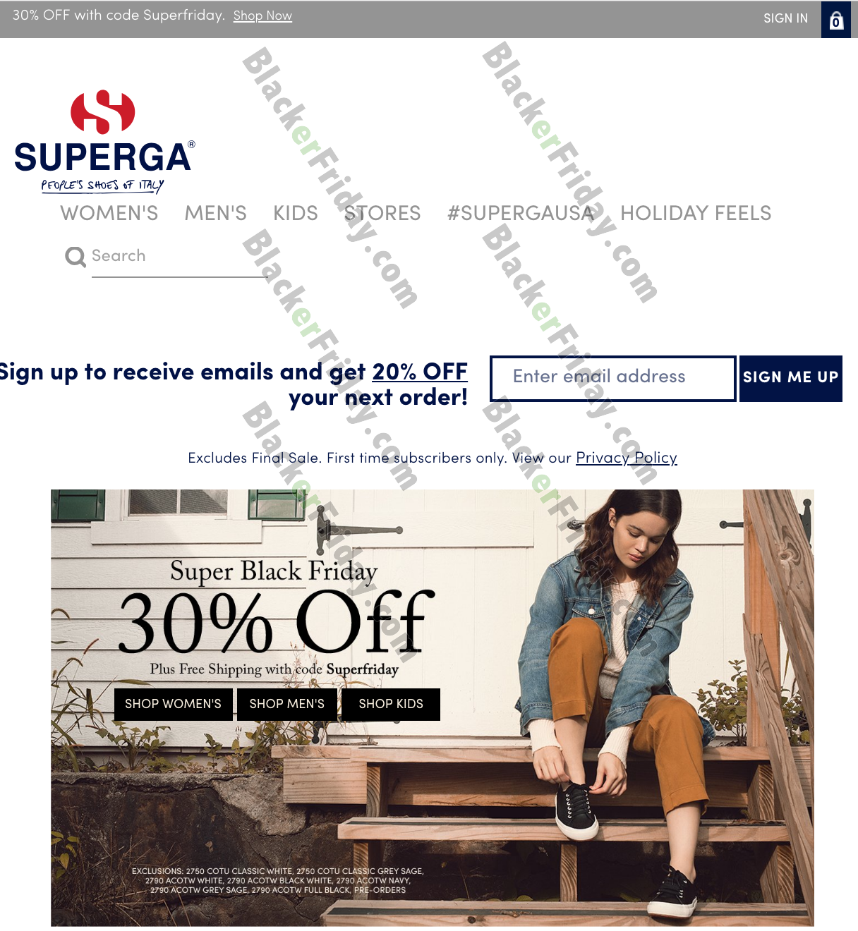 Superga Black Friday 2020 Sale - What 