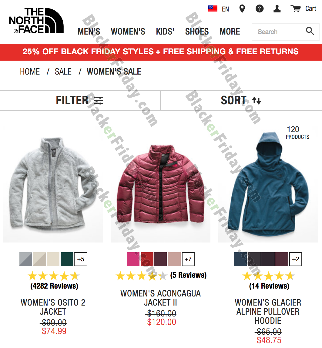 north face cyber monday 2018