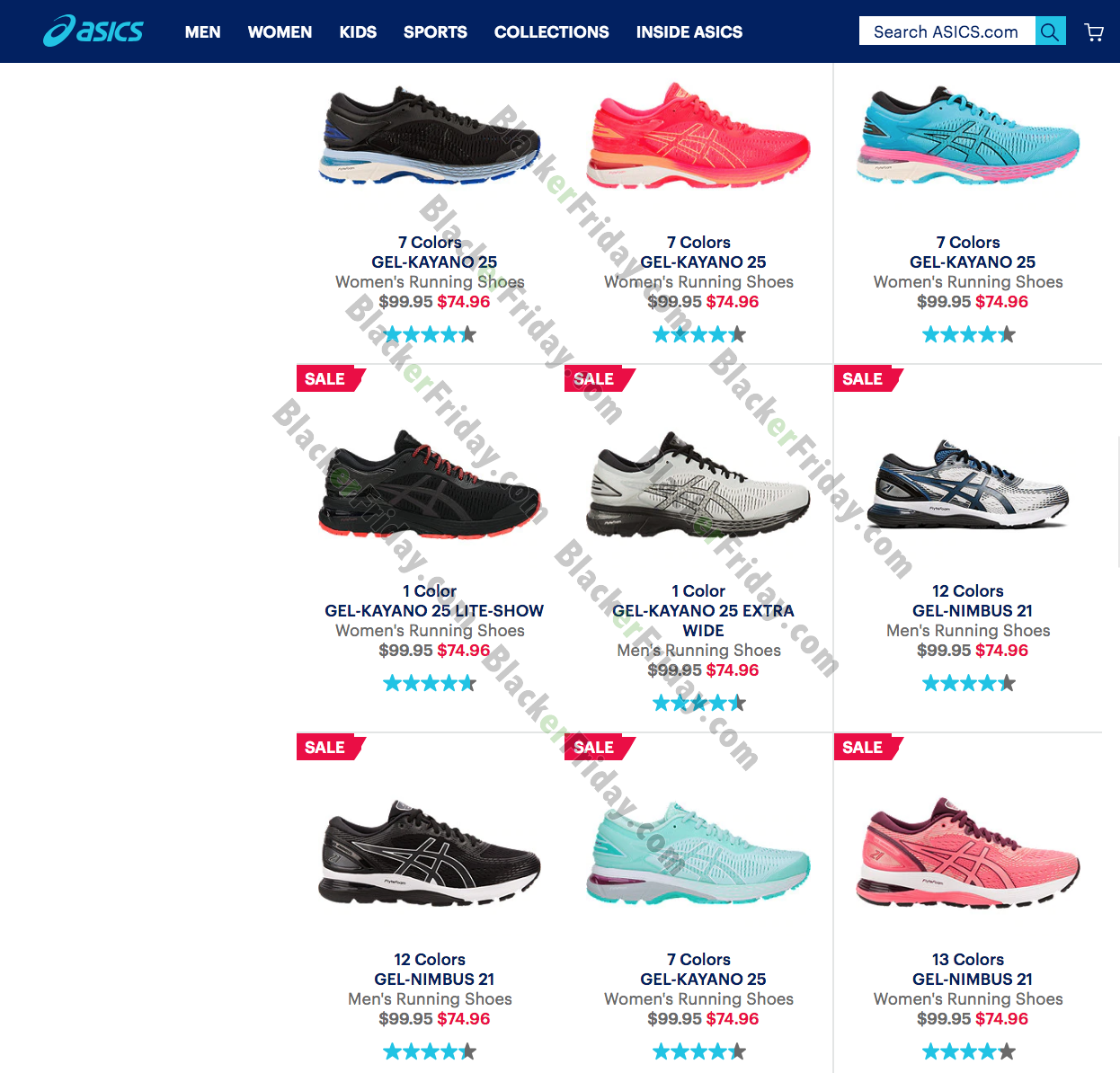 asics semi annual sale