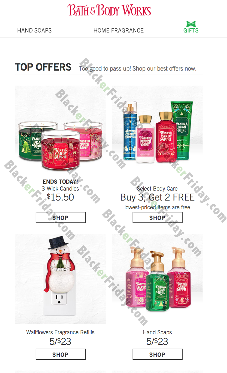 bath and body works sale calendar 2021