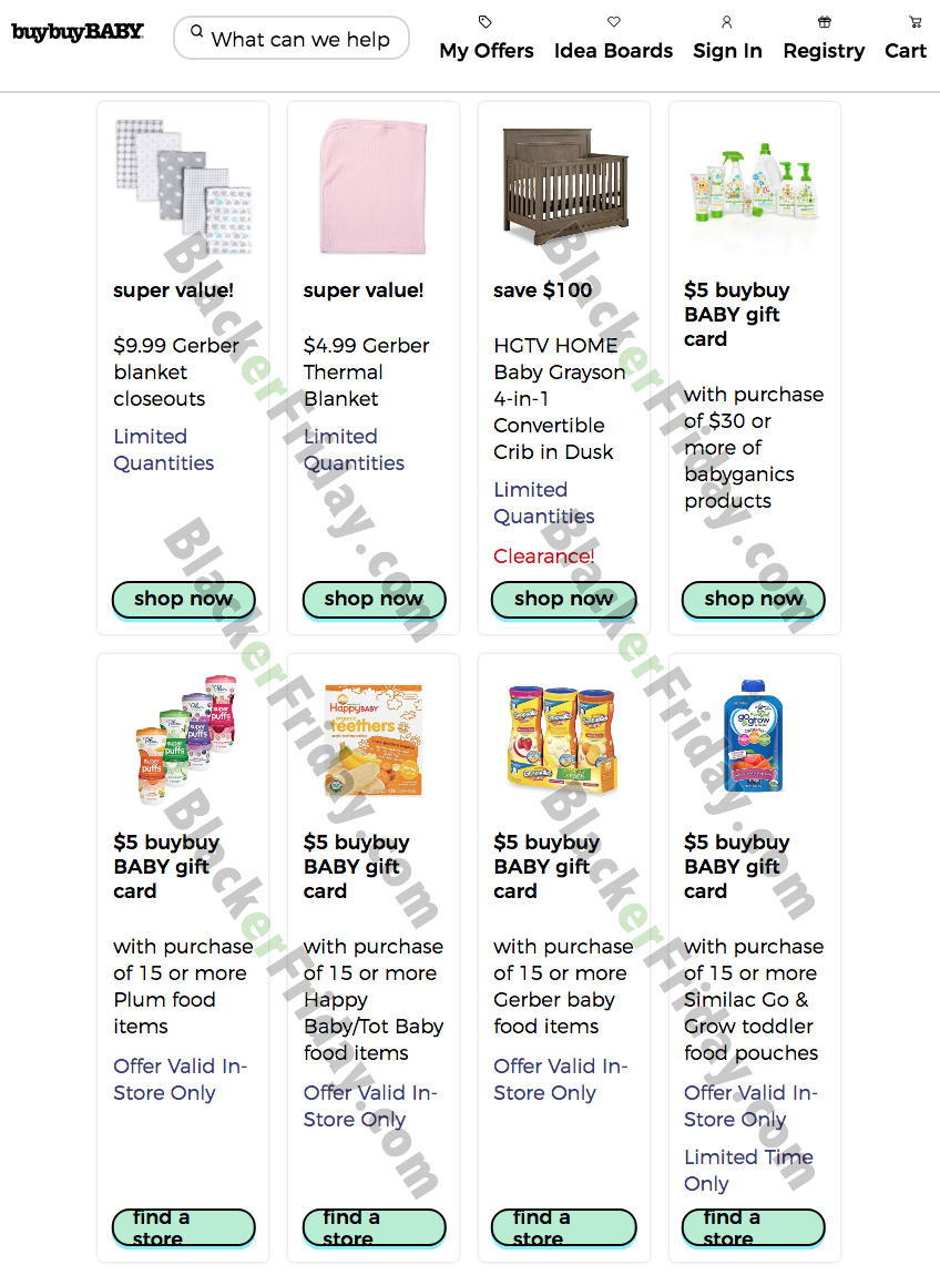 buy buy baby boxing day sale
