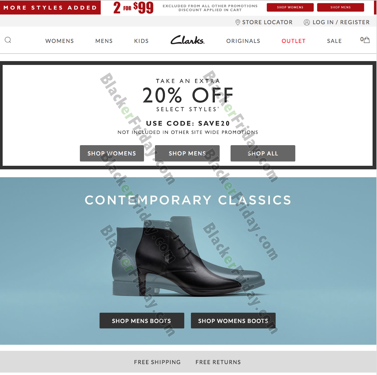 clarks christmas sale