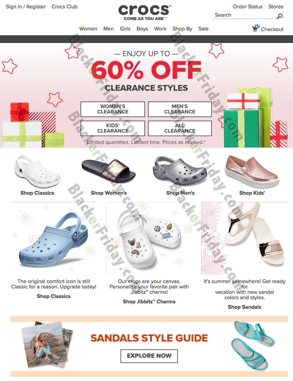 crocs black friday deals 2018