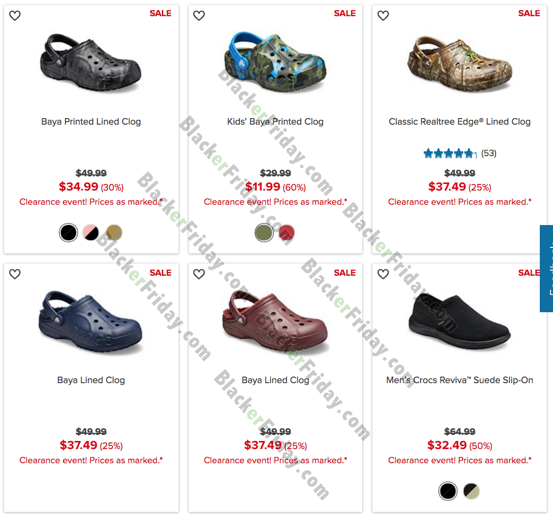 crocs christmas sale