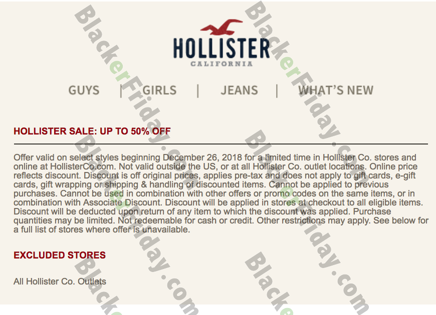 hollister christmas sale