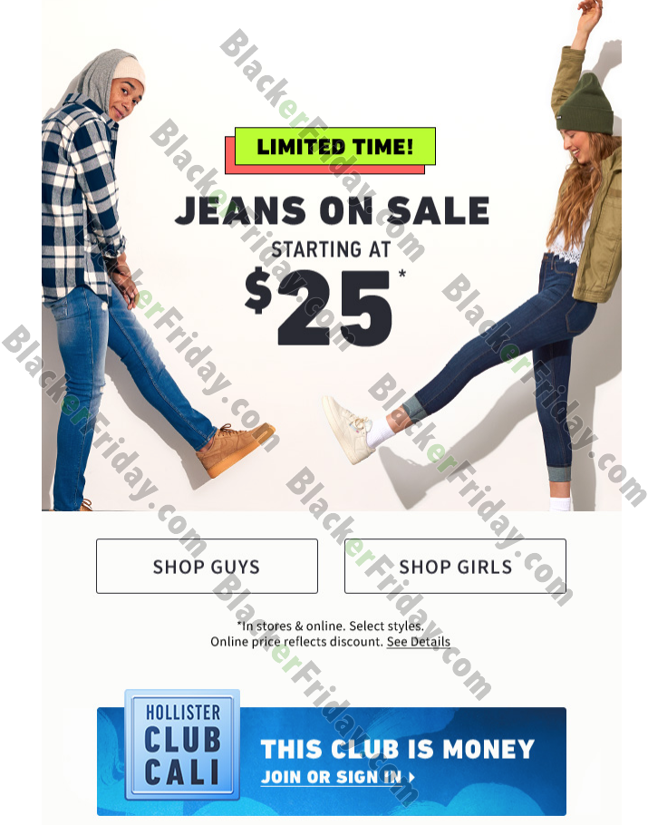 hollister $25 jeans sale 2018