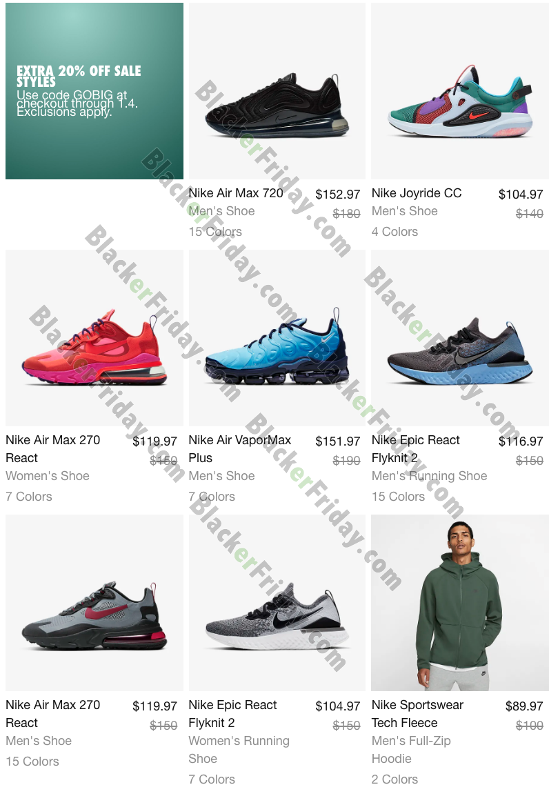 nike after christmas sale