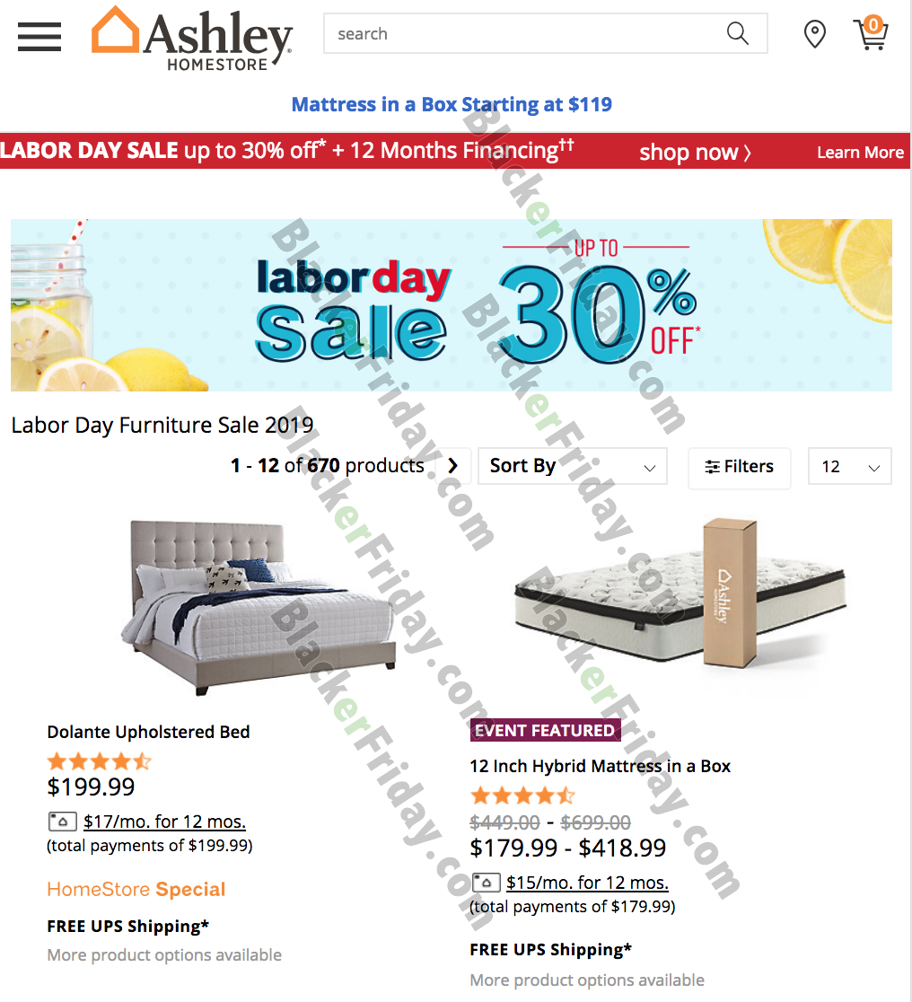 Ashley Homestore&#39;s Labor Day Sale 2020 - What to Expect - Blacker Friday