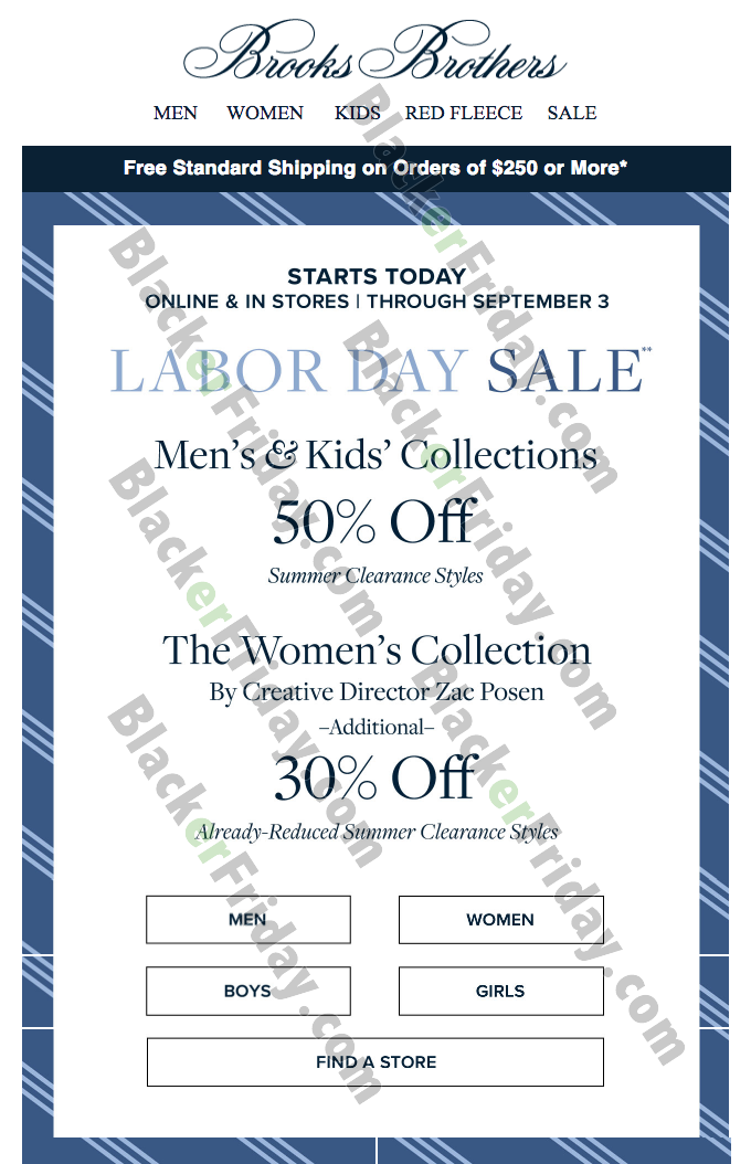 brooks brothers labor day sale