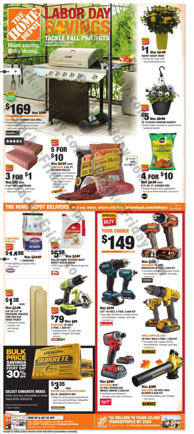 Home Depot Labor Day Sale 2025 Tools