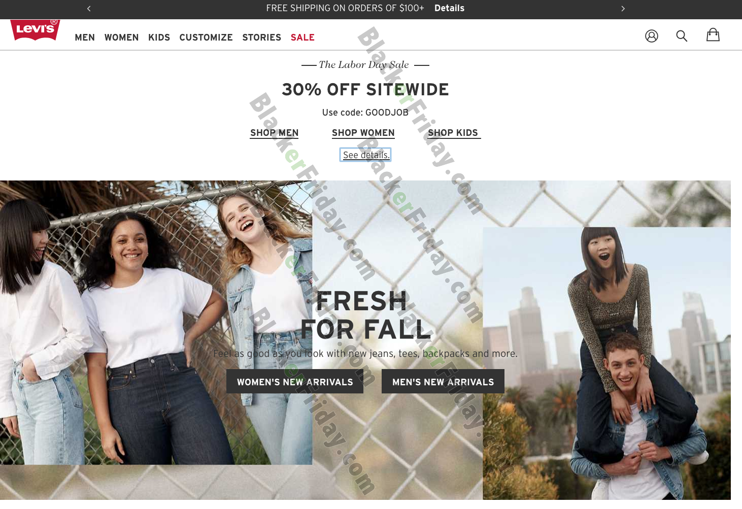 levis labor day sale