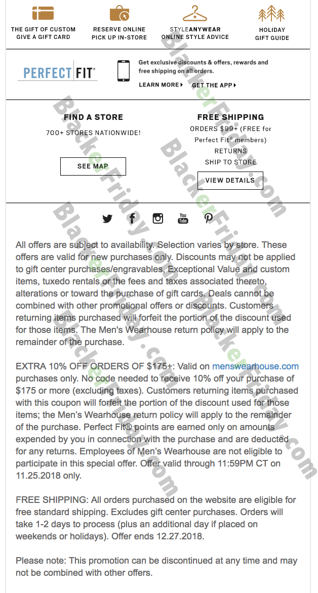 Men&#39;s Wearhouse Black Friday Sale 2020 - What to Expect - Blacker Friday