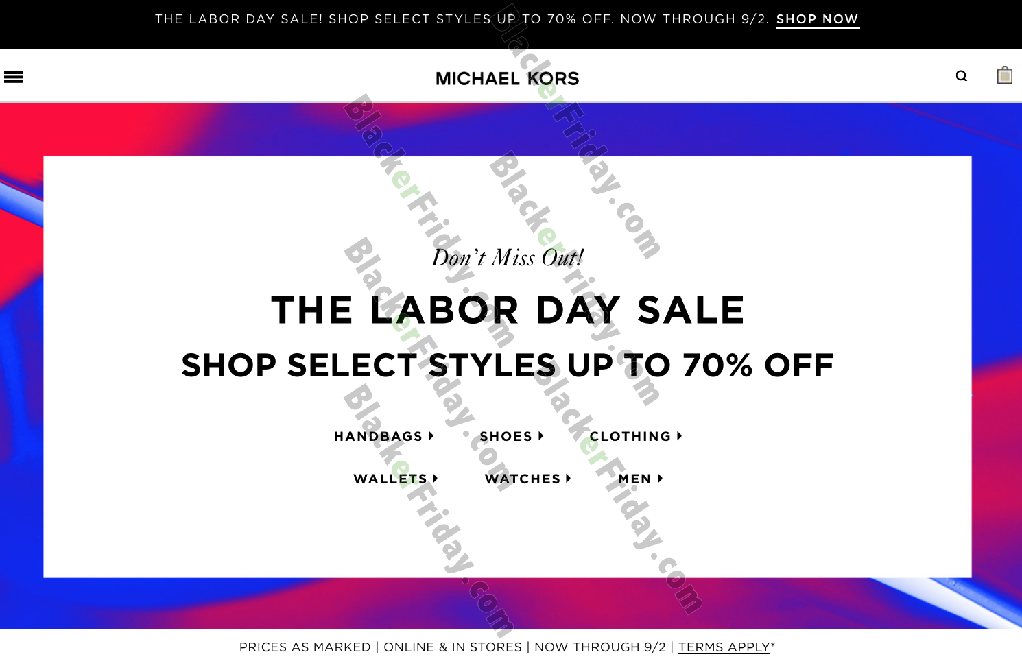 michael kors outlet labor day sale