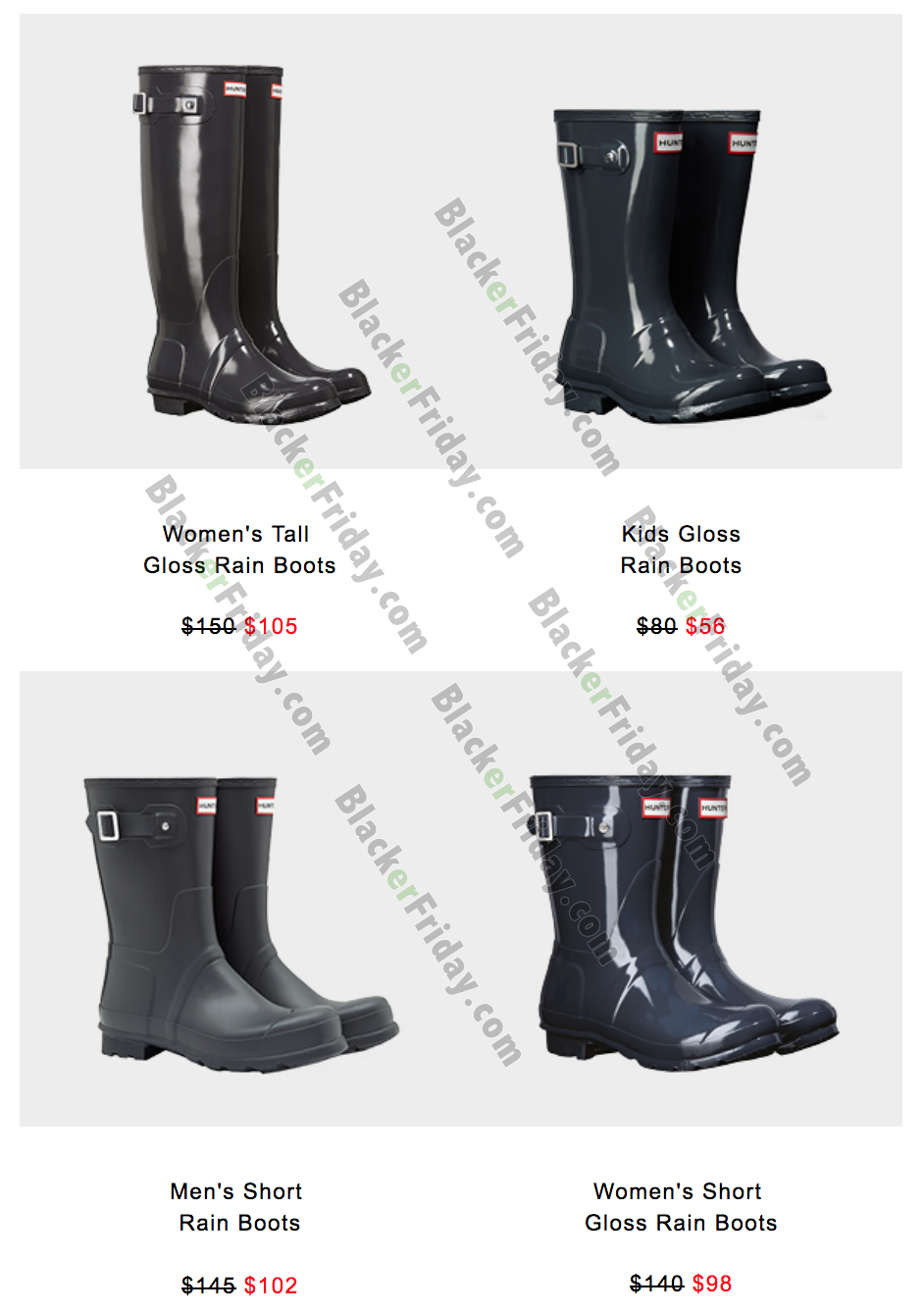 hunter boots cyber monday 2018