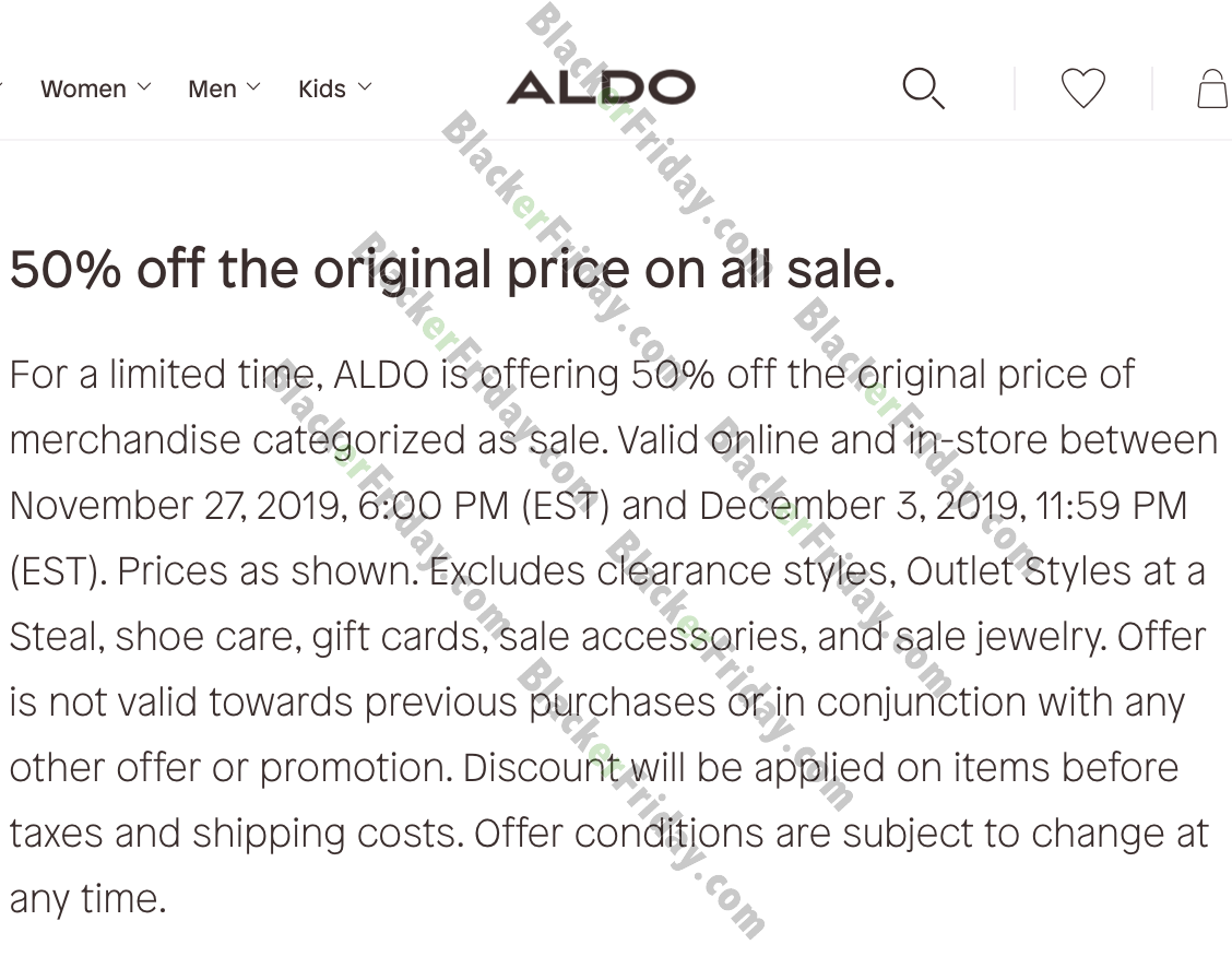aldo coupons july 2019