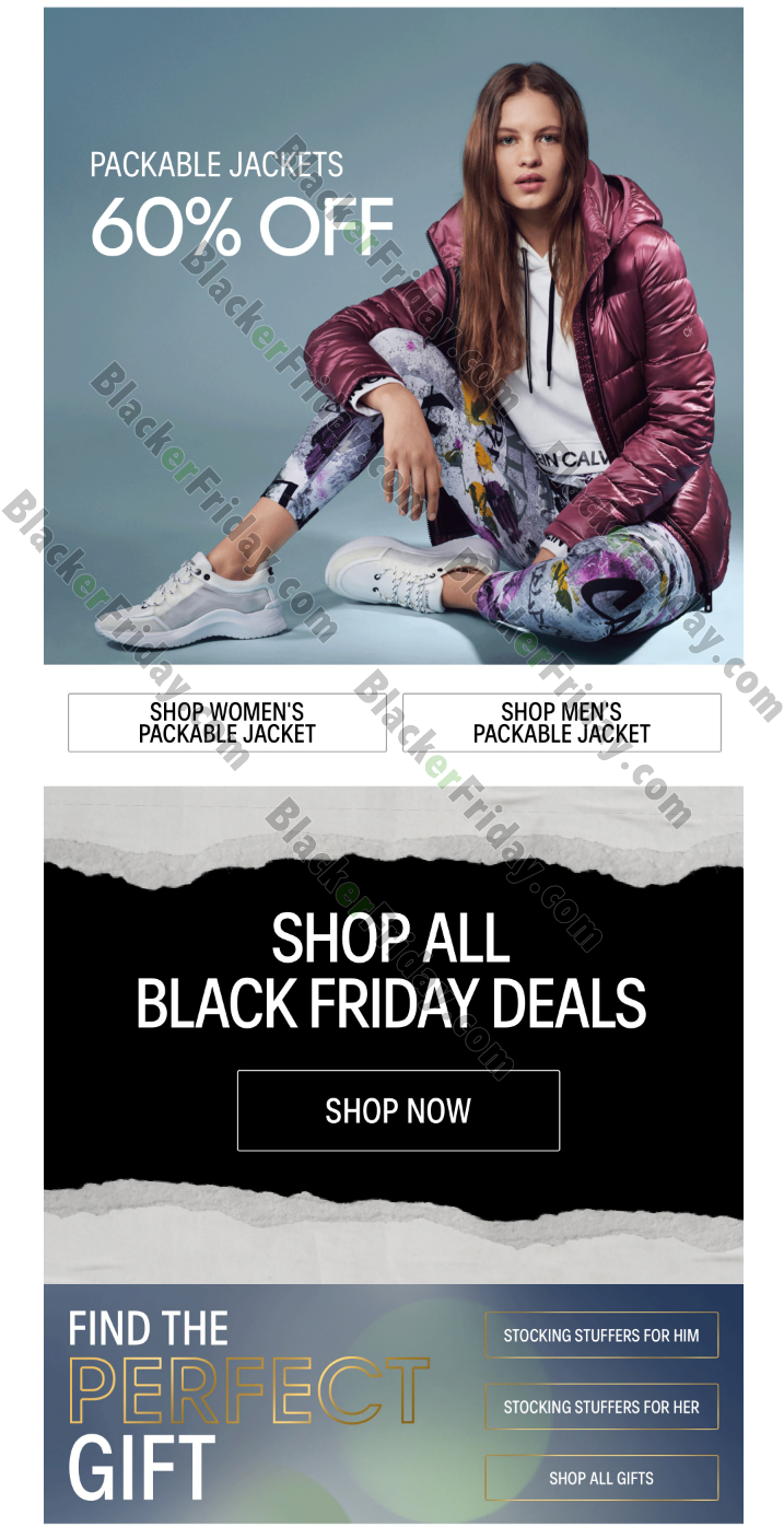 Calvin klein black friday 2017 sale