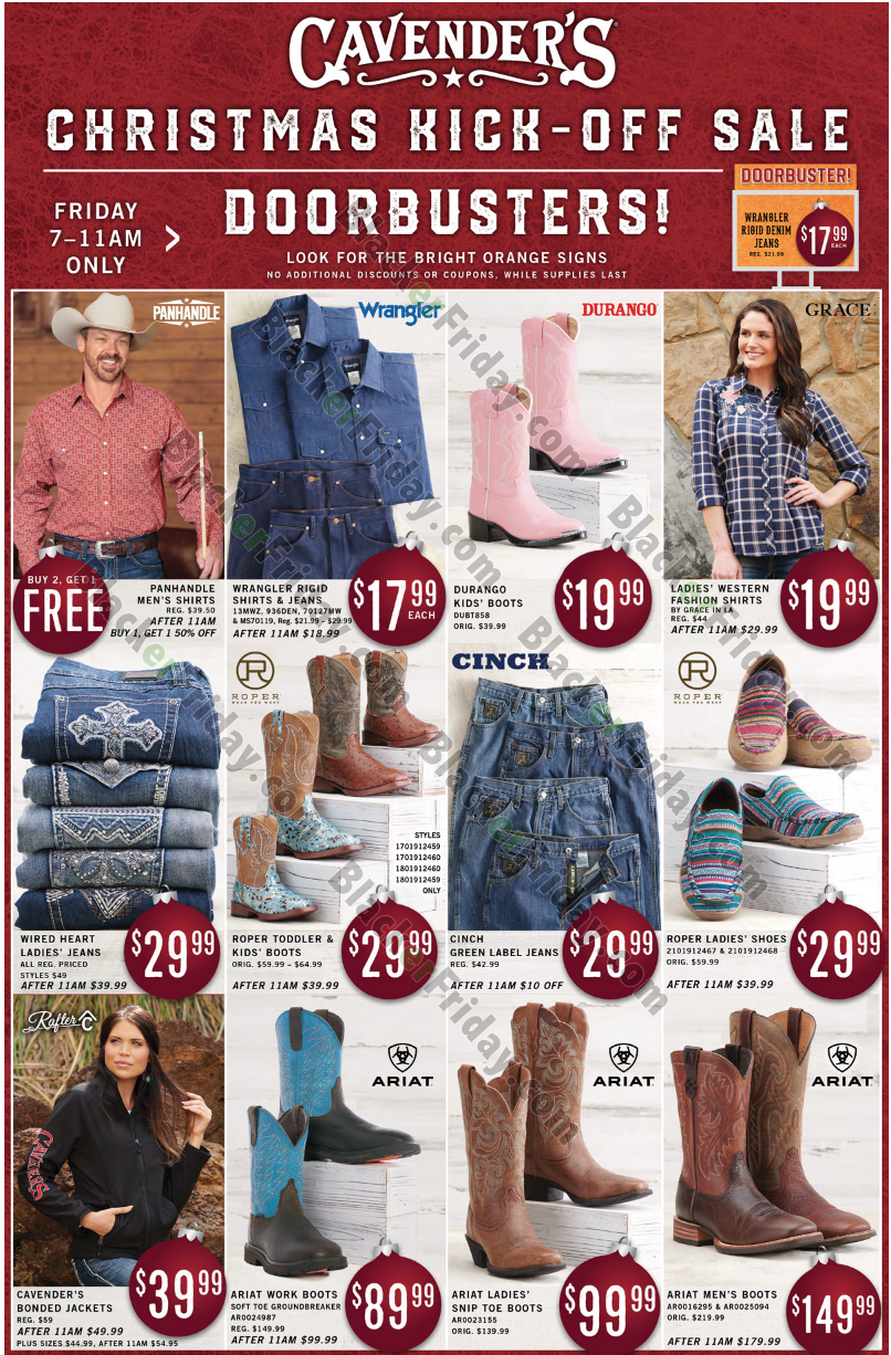 Cavender&#39;s Black Friday 2020 Sale - What To Expect - Blacker Friday