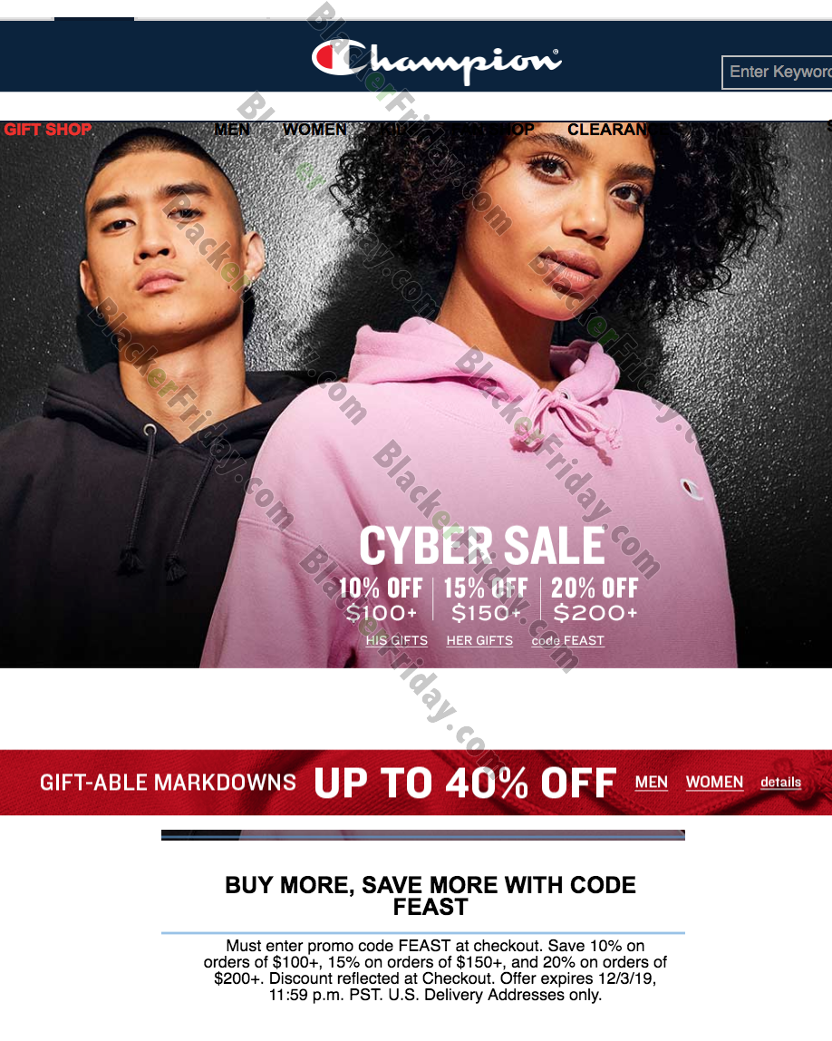 champion hoodie cyber monday