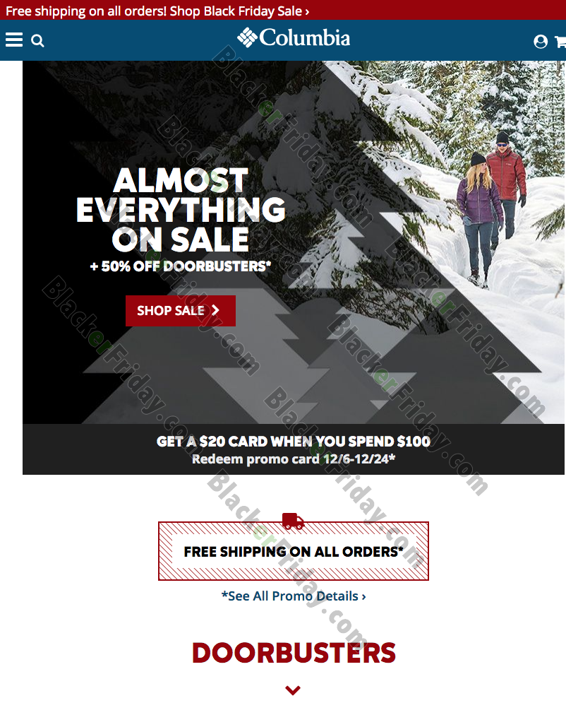 columbia sportswear black friday