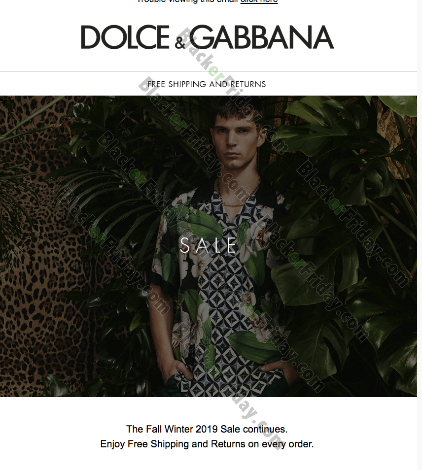 black friday dolce gabbana