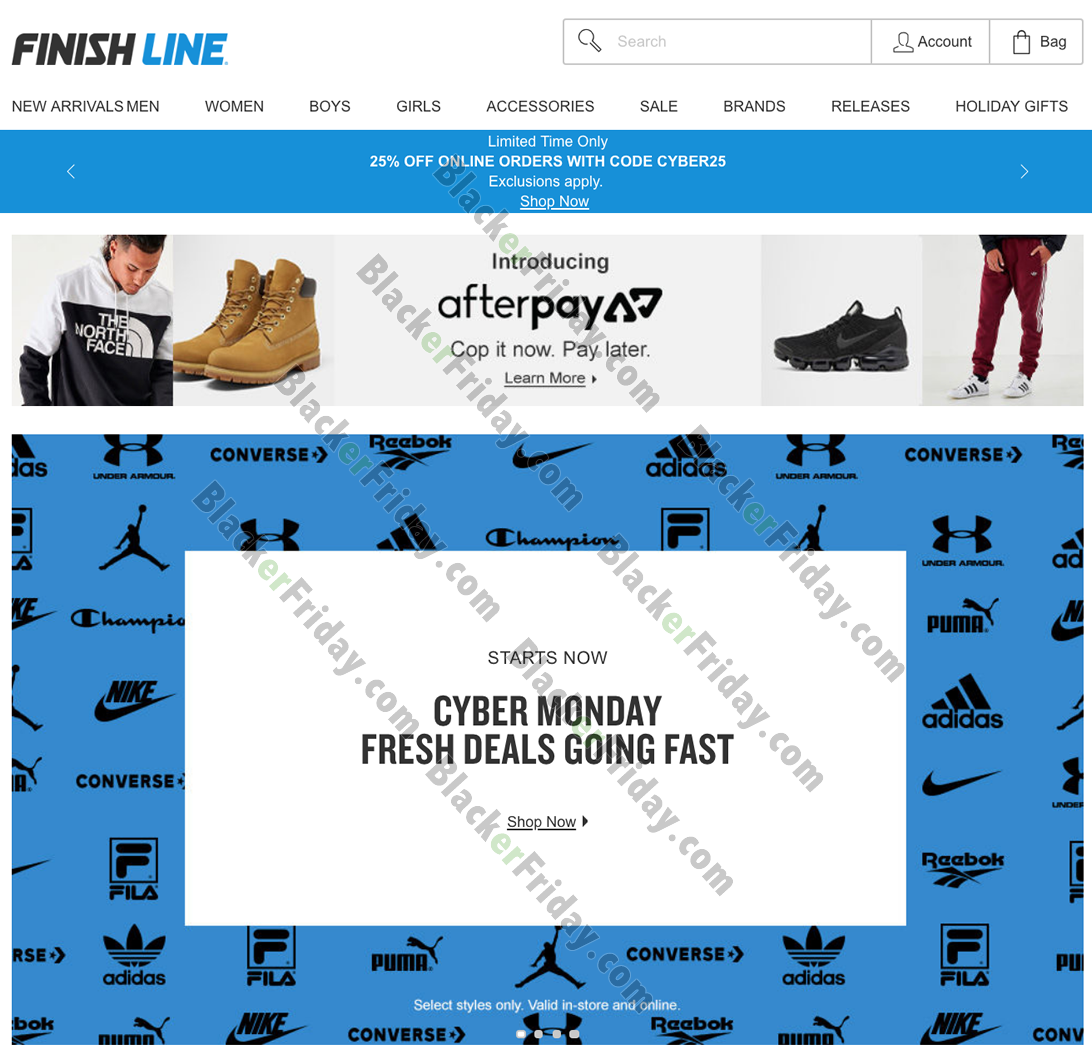 finish line cyber monday sale