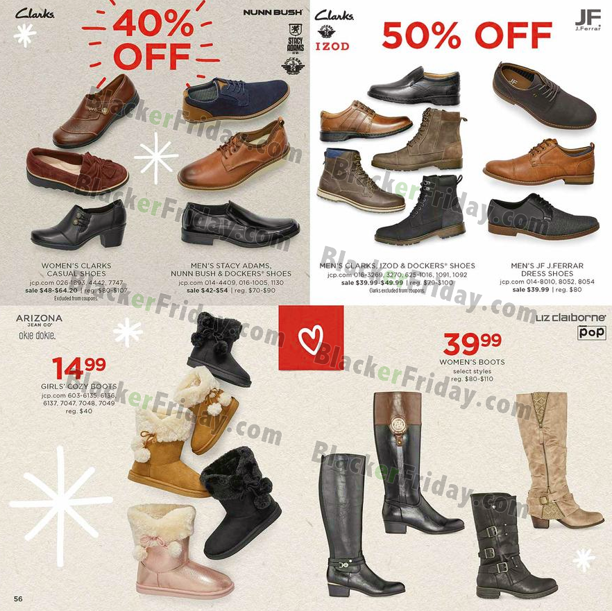 jcpenney clarks womens boots