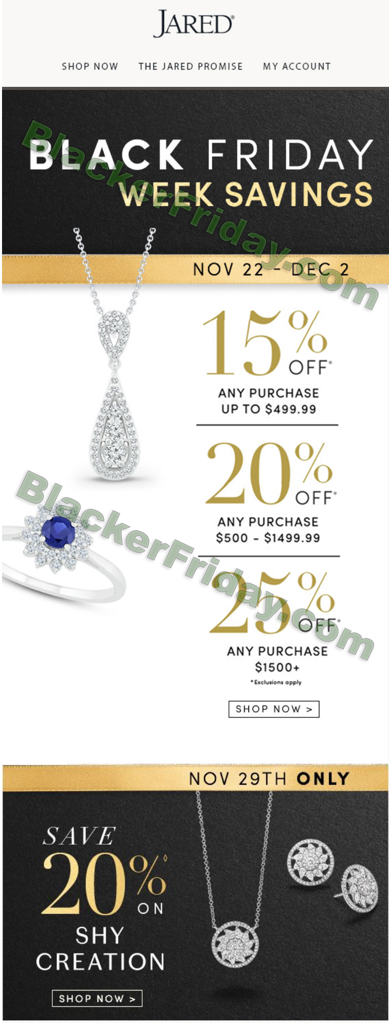 Jared Jewelers Black Friday 2020 Sale What To Expect Blacker Friday