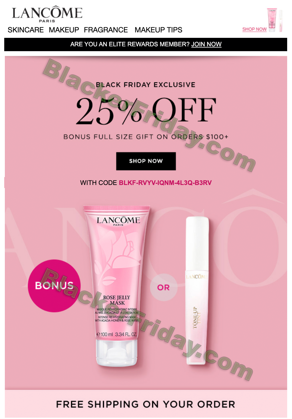 Lancome Black Friday 2020 Sale - What