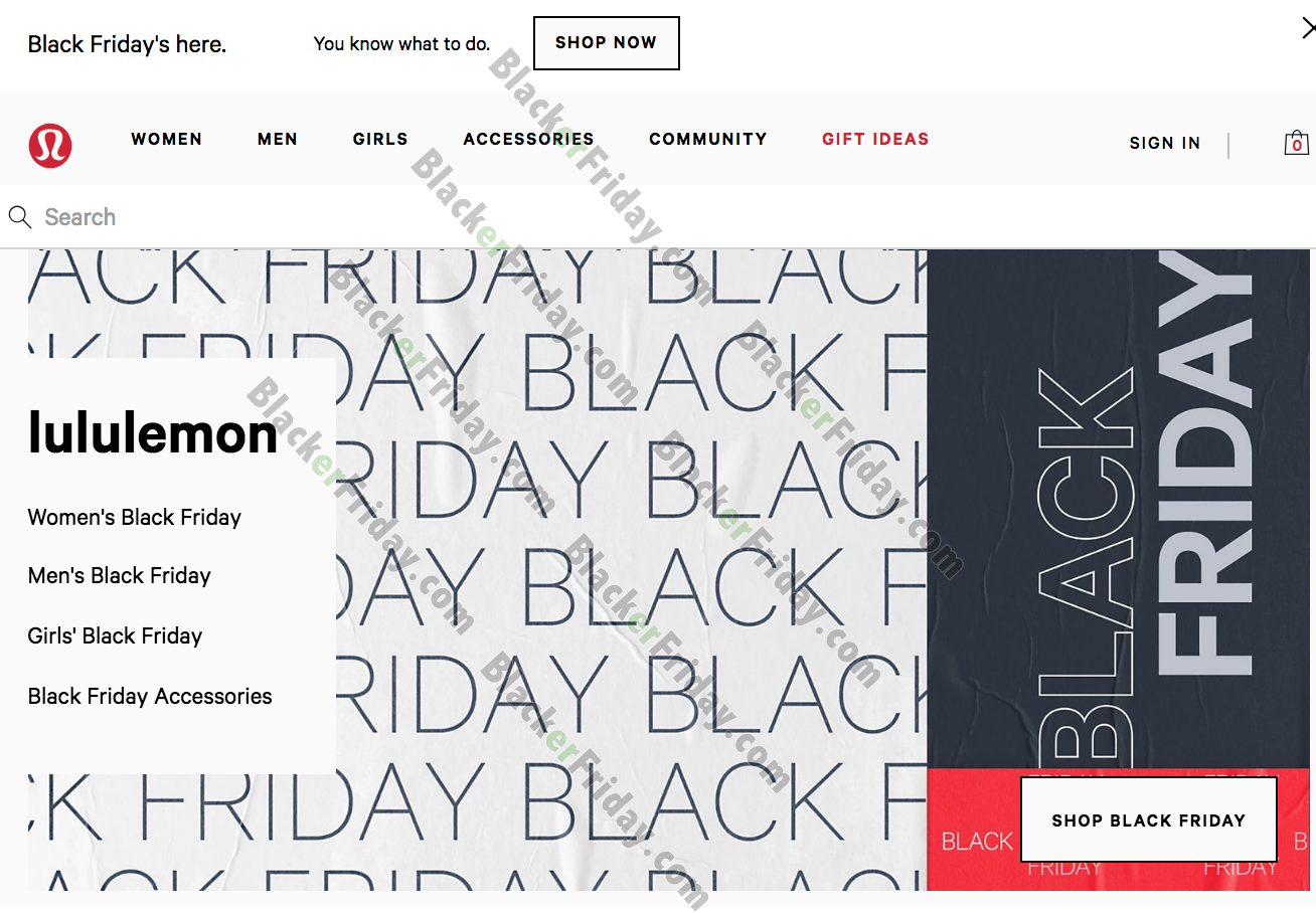 black friday lululemon canada