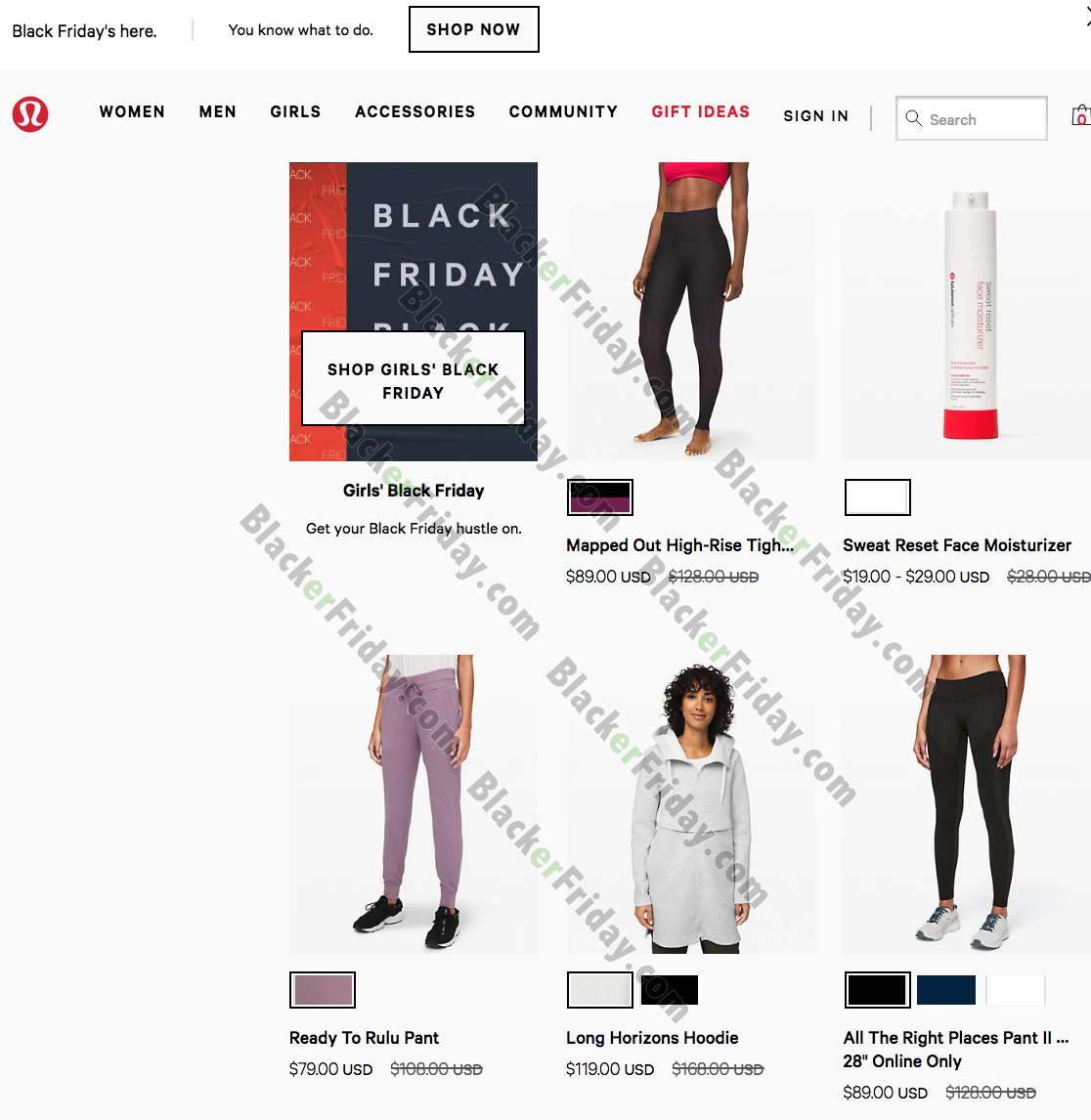 black friday lululemon sale