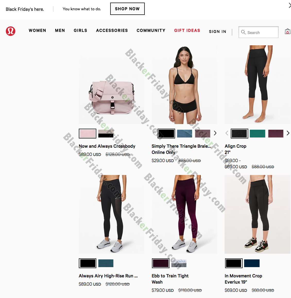 lululemon black friday 2019