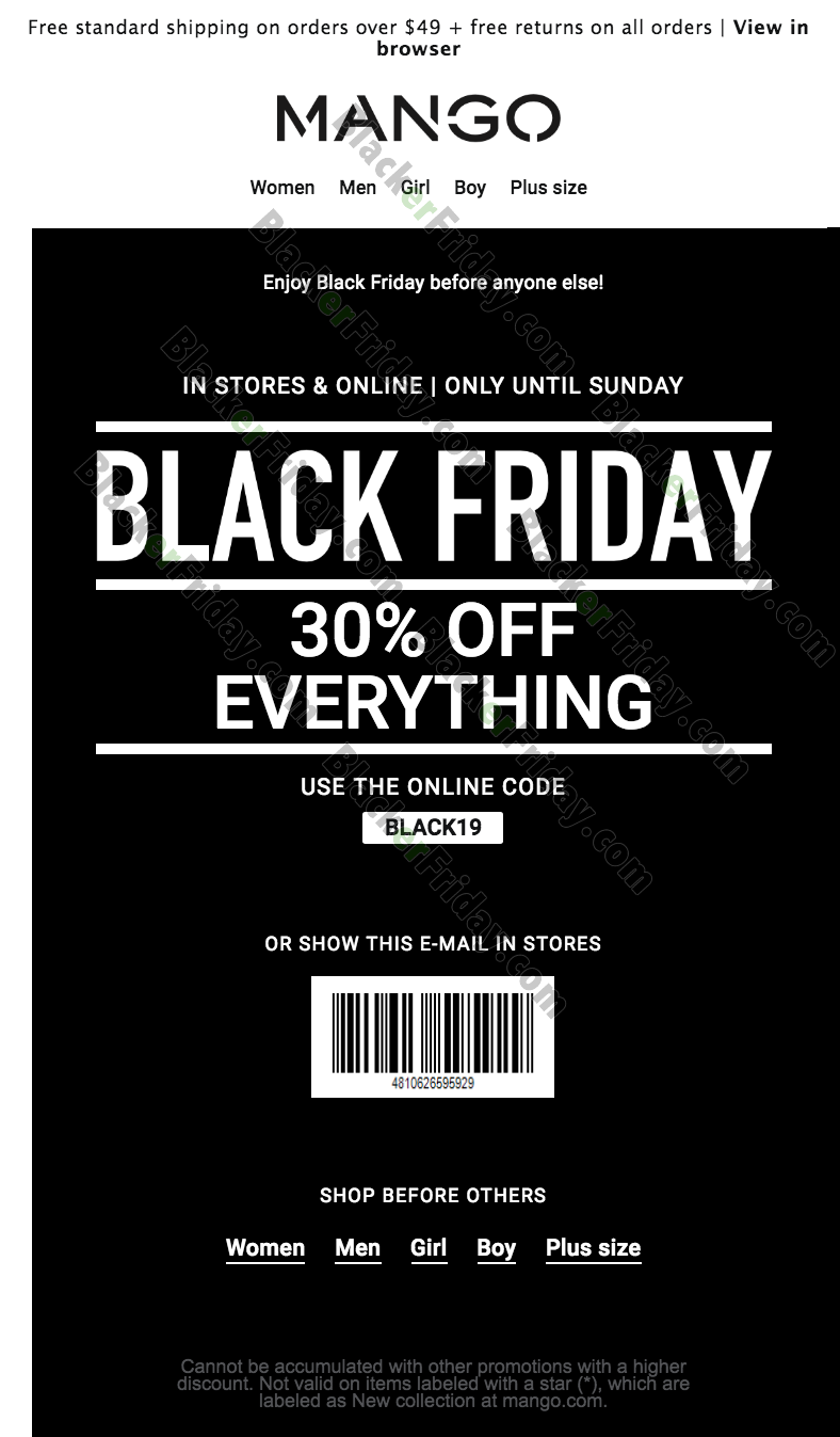 mango black friday