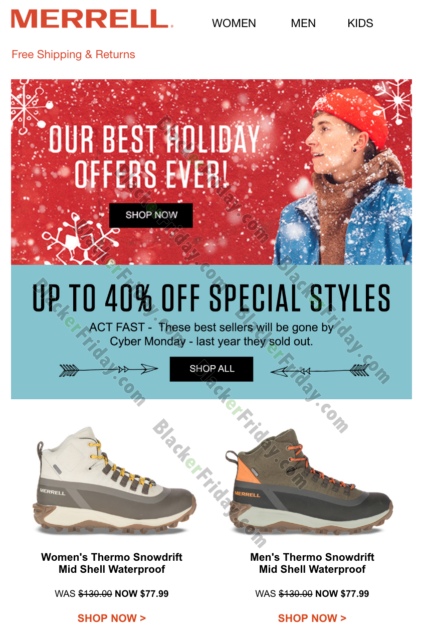 Merrell Black Friday 2020 Sale - What 