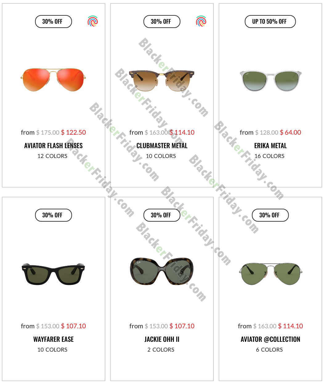 ray ban sunglasses black friday 2018