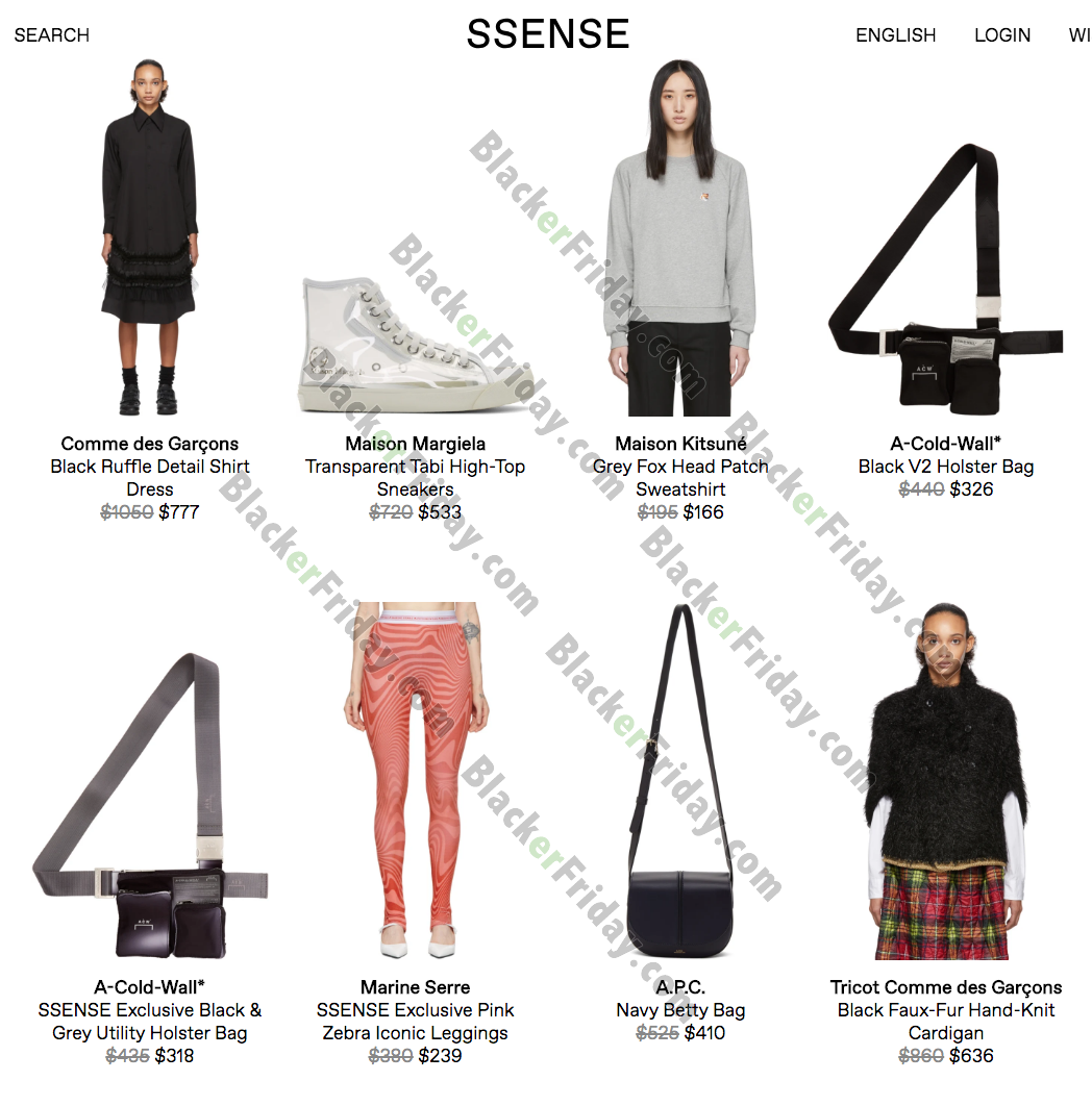 ssense fall sale 2018