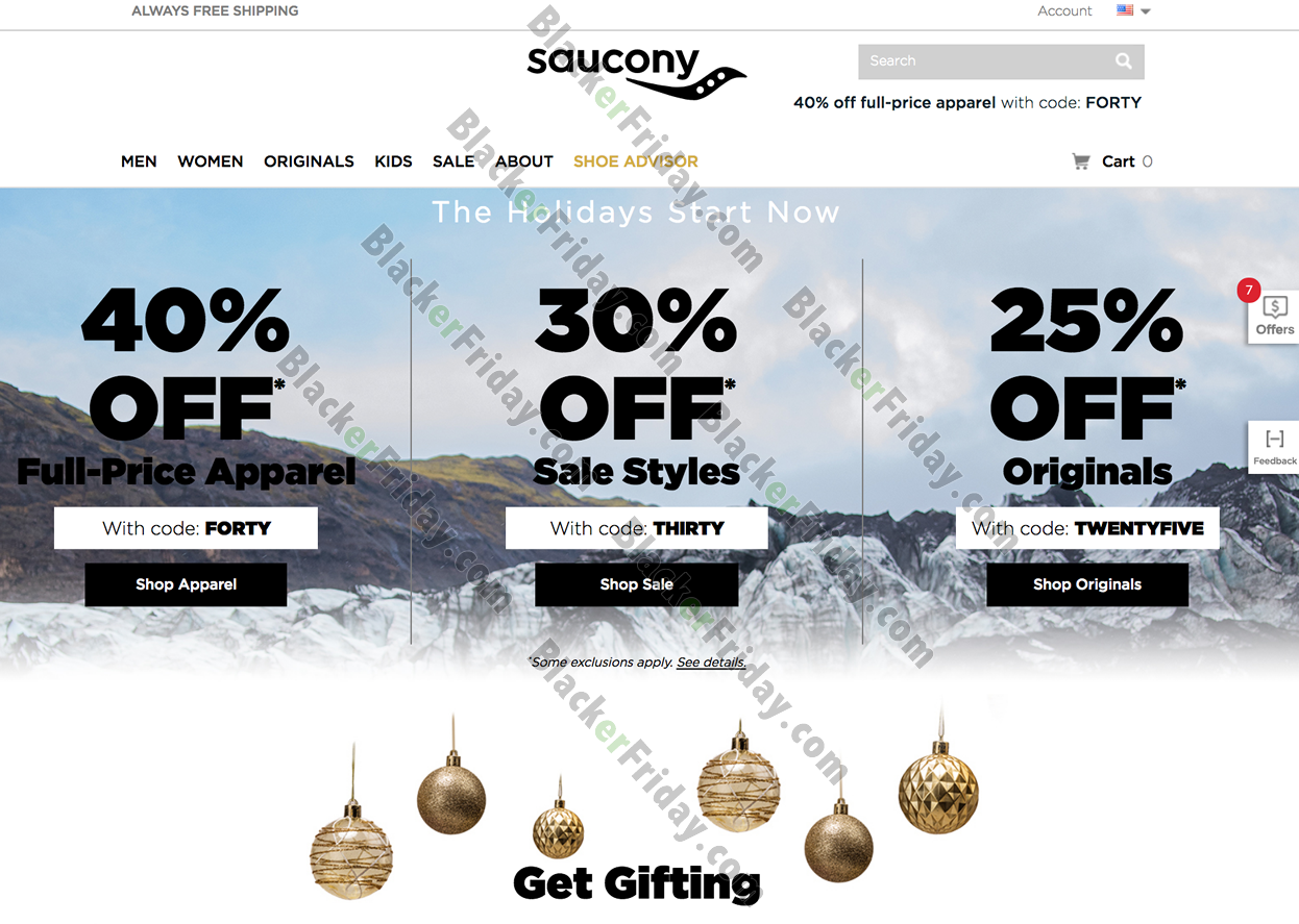 saucony black friday