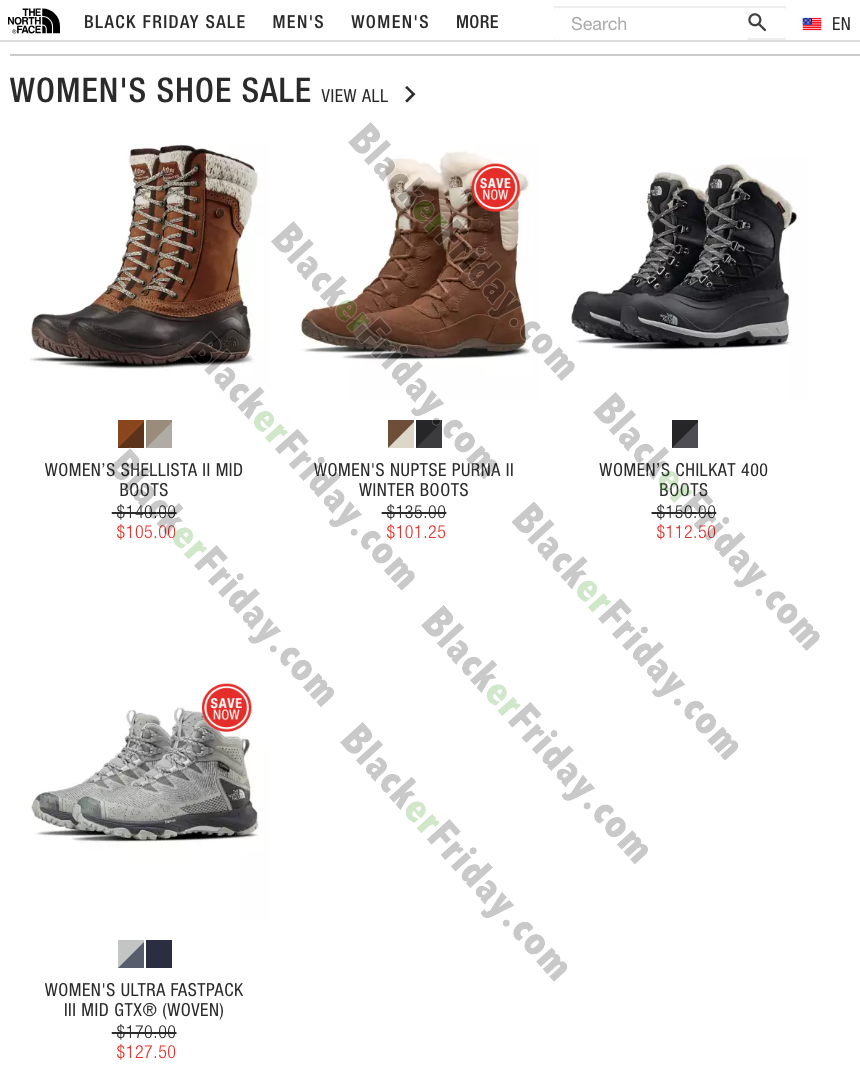 north face boots black friday