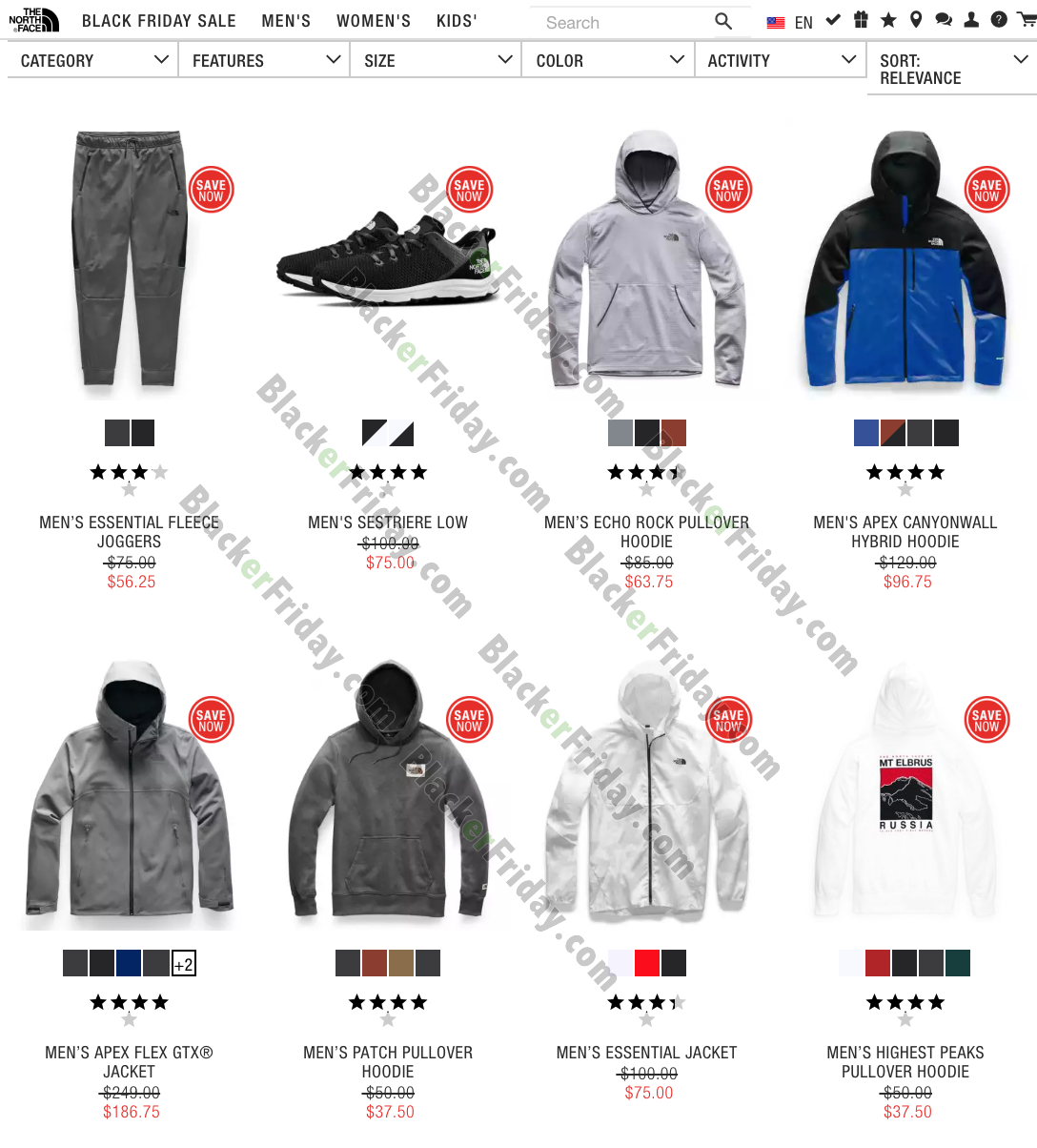 black friday north face nuptse